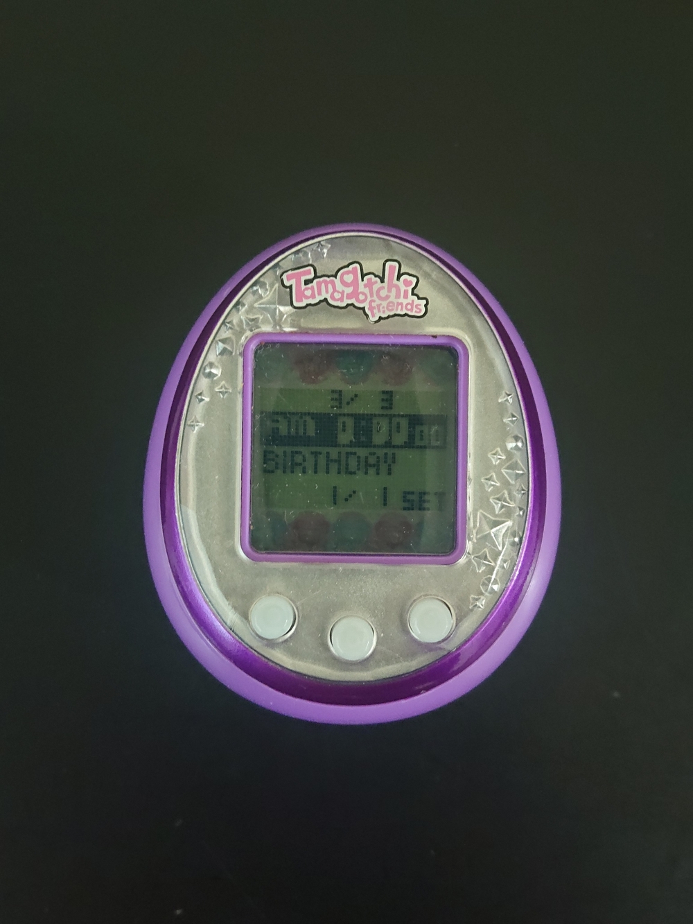 2013 Bandai - Silver & Purple Gem Tamagotchi Friends - Digital Virtual Pet